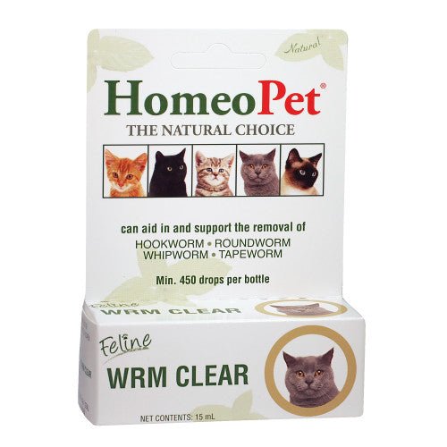 Pet products on sale HomeoPet Feline WRM Clear Drops 15 ml