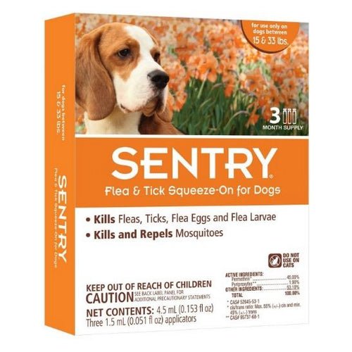 Products Sentry Flea & Tick Squeeze-On for Dogs