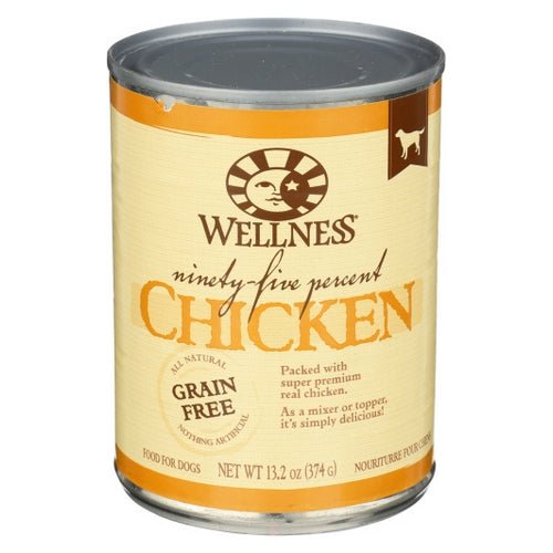Products Wellness 95% Chicken Dog Food 13.2 Oz